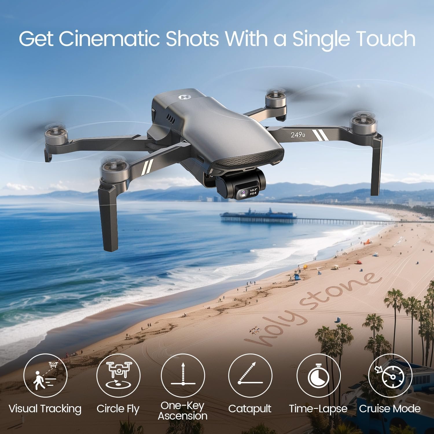 Holy Stone HS900 4K GPS Drone - 3-Axis Gimbal & 48MP Camera - Image 5