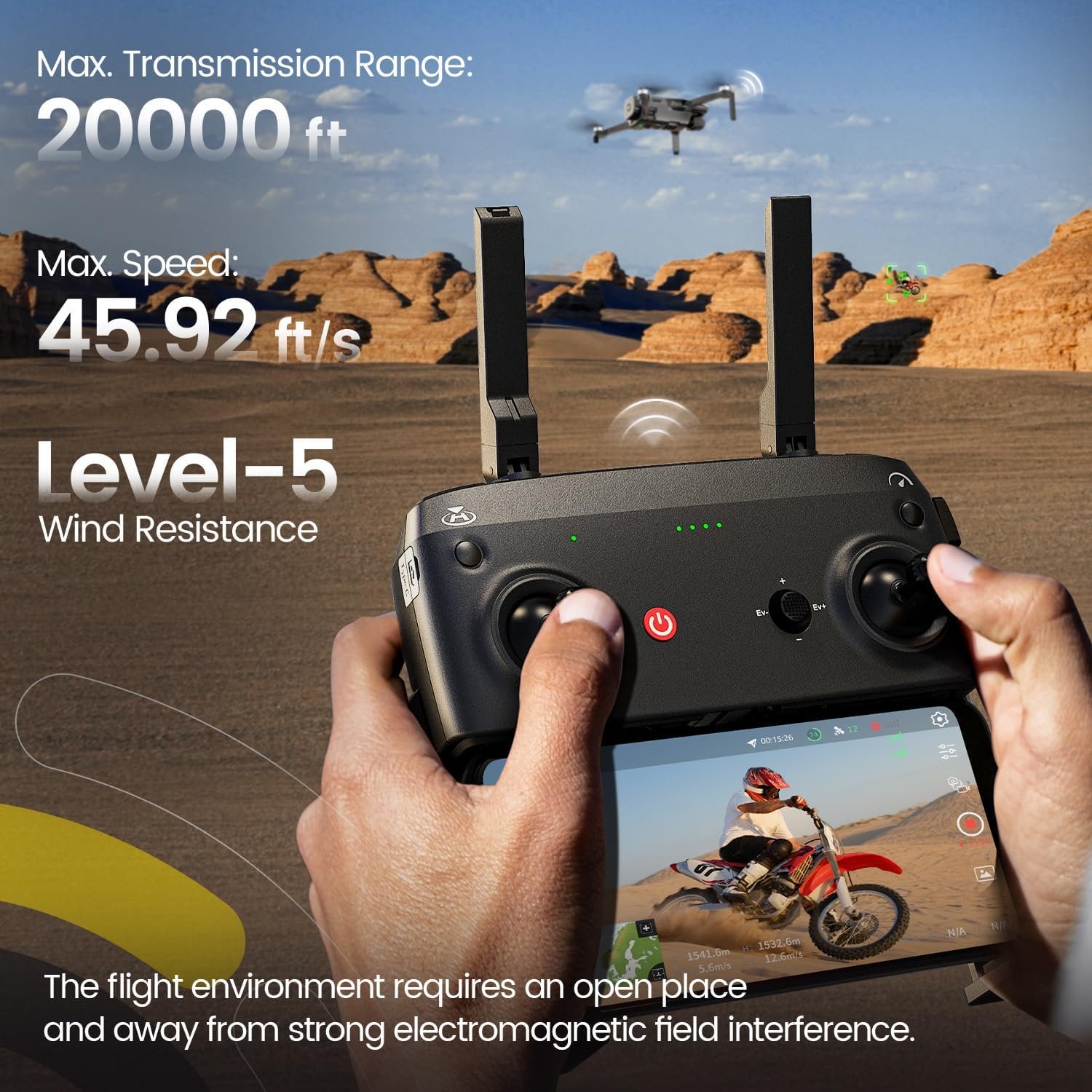 Holy Stone HS900 4K GPS Drone - 3-Axis Gimbal & 48MP Camera - Image 7