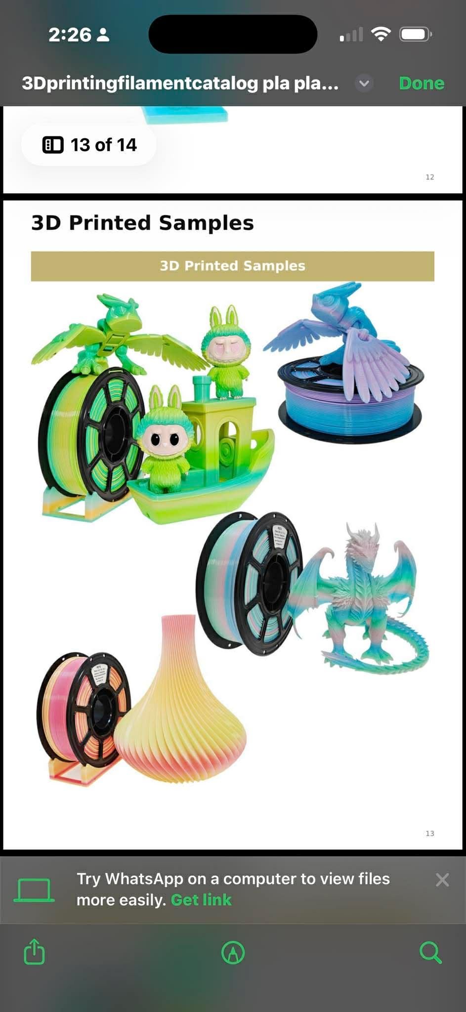 PETG Filament – Semi-Transparent Gradient (1KG, 1.75mm) - Image 2